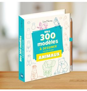 Mes 300 modèles d'animaux à dessiner en pas à pas