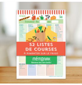 52 listes de courses Mémoniak